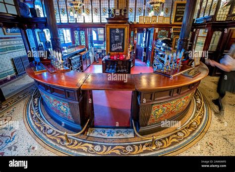 The interior of the Philharmonic Dining Rooms pub in Hope Street, Liverpool, ahead of it ...