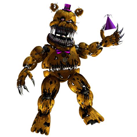 Fnafblenderrender Nightmare Fredbear By Johnbear23 On Deviantart