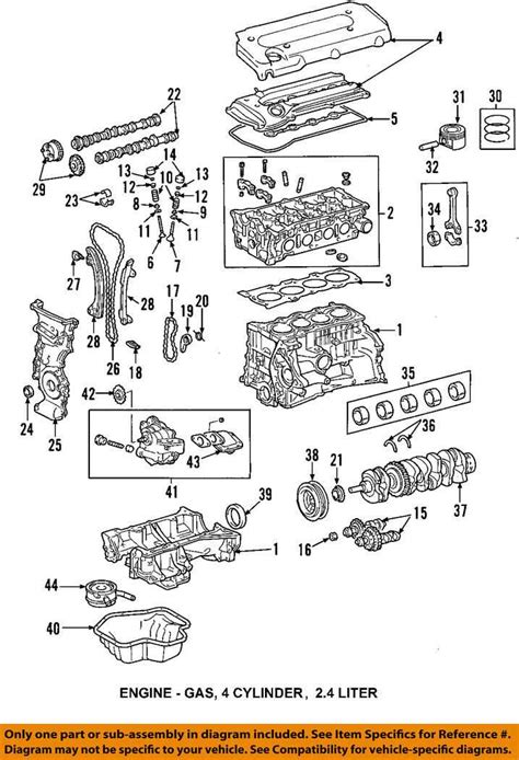 Exploring The Engine Parts Diagram Of The 2002 Toyota Camry