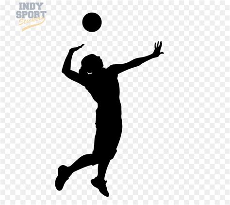 volleyball player silhouette - Clip Art Library