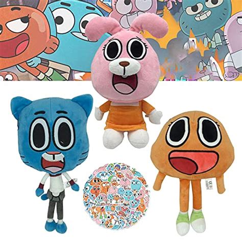 3pcs The Amazing World of Gumball Plush, 9.8''Anais Gumball Darwin ...