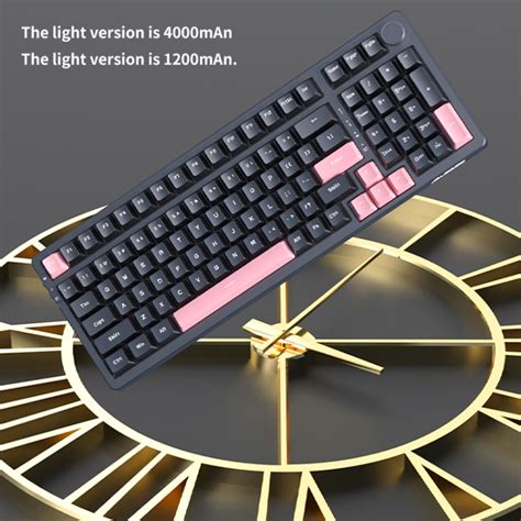 Ajazz AK Keys Wireless Bluetooth Three Mode Hot Swap RGB Gaming Keyboard เชงกล รน Tea