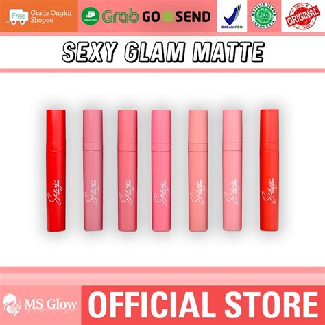 Jual Ms Glow Sexy Glam Matte Bibir Sexy Seketika Shopee Indonesia