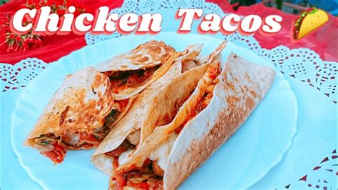 Easy Chicken Taco Recipe 🌮 How To Make Chicken Tacos 😋homemade Crispy Chicken Tacos Dominos