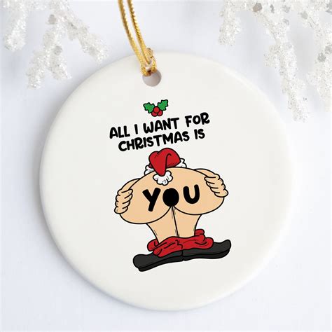 Naughty Christmas Ornament Funny Boyfriend Christmas Ceramic Etsy