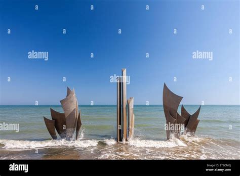 Omaha Beach In Vierville Sur Mer Calvados Basse Normandie France