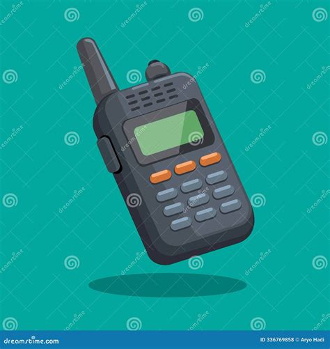 Walkie Talkie Device Cartoon Illustration Vector Cartoondealer