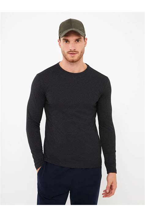 LC Waikiki LCWAIKIKI Classic Bisiklet Yaka Uzun Kollu Erkek Sweatshirt ...