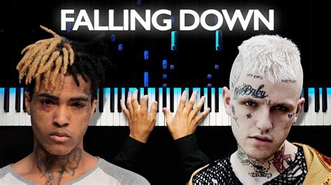 Lil Peep Xxxtentacion Falling Down Piano Tutorial Sheets Youtube