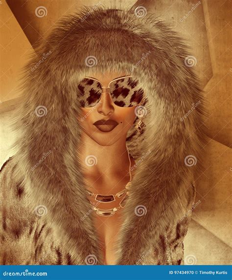 Beautiful Woman Fur Hood Stock Illustrations 432 Beautiful Woman Fur Hood Stock Illustrations