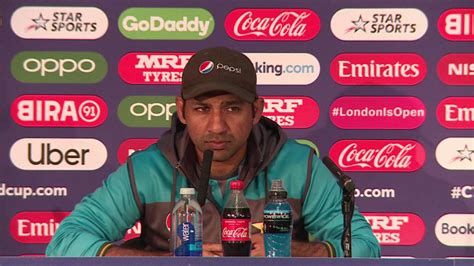 4 July - Lord's - Pakistan Captain Sarfaraz Ahmed pre-match press ...