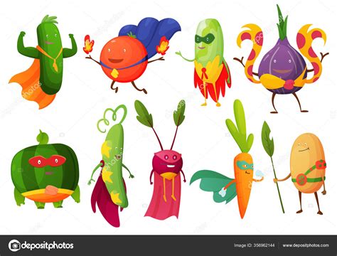 Superhero Fruits Vector Fruity Cartoon Character Of Superhero