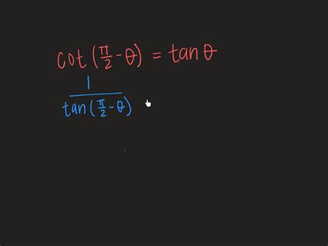 Solved Verify Each Identity Cot Tan