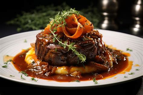 Premium Ai Image Savoring The Flavors Of Milan Ossobuco