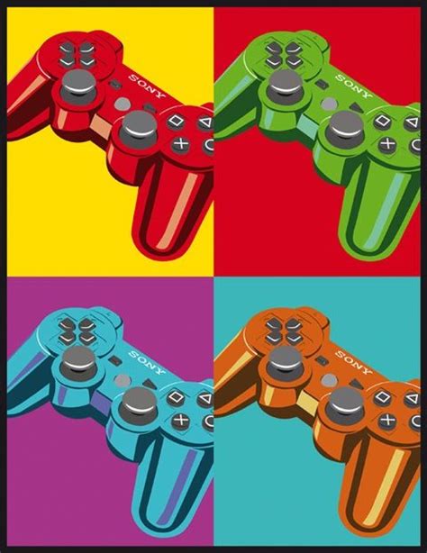 Game Controller Pop Art Pop Art Pop Art Painting Pop Art Movement