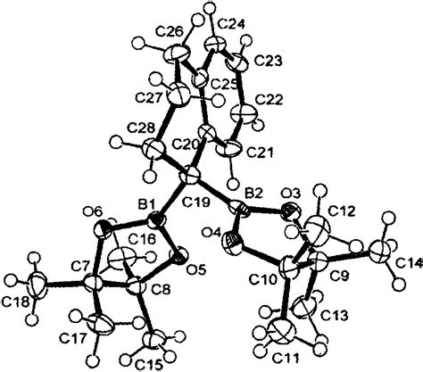 View Of The Molecular Structure Of 5b Showing The Atom Numbering