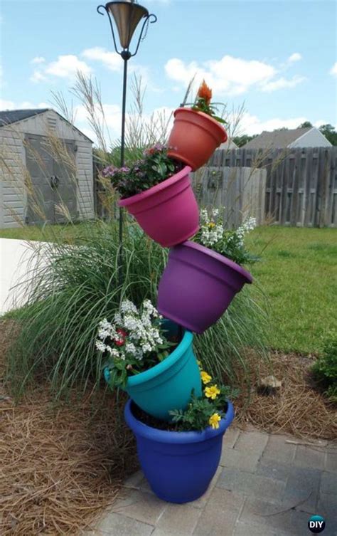 Colorful Topsy Turvy Flower Planter Tipsy Pots F30