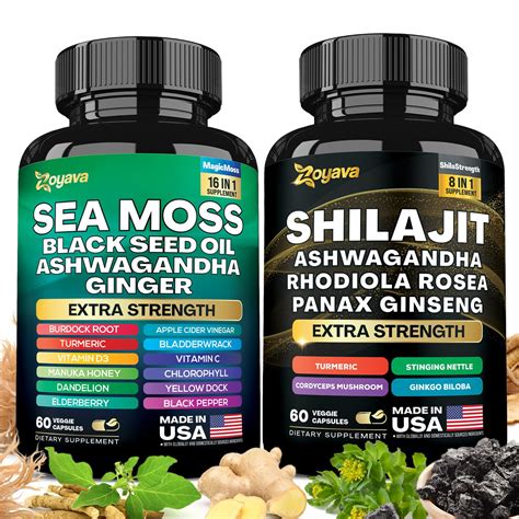 Mua Zoyava Dynamic Vitality Bundle Sea Moss 7000mg Black Seed Oil