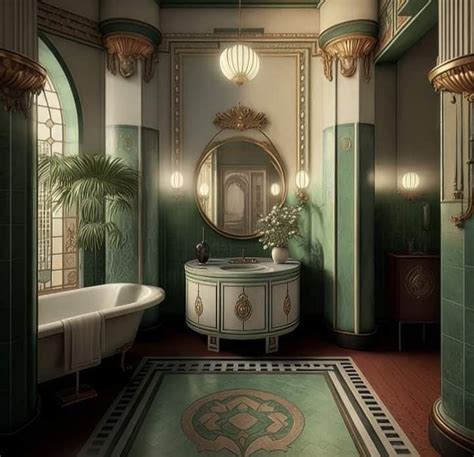 Pin By Diane Brassard On Bathrooms I Love Art Nouveau Interior Dream