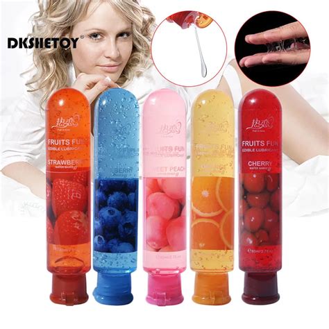 80ml Lubricants For Adult Sex Toys Fruit Oil Strawberry Flavor Lover Water Soluble Body