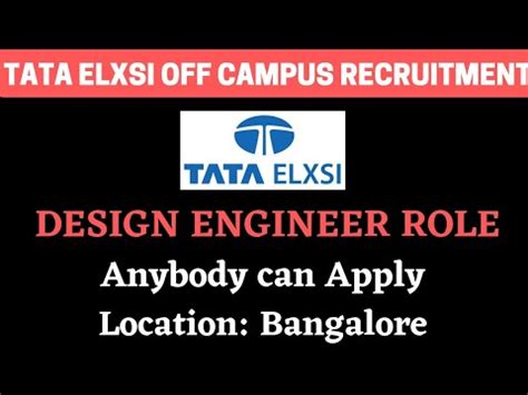 Tata Elxsi Off Campus Recruitment Design Engineer BiNaRiEs YouTube