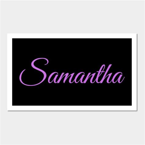 Samantha Girl Name Print Design