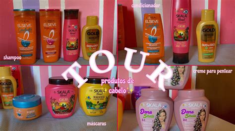 Tour Pelos Meus Produtos De Cabelo Shampoo Cremes T Nico E