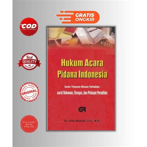 Jual Buku Hukum Acara Pidana Indonesia Suatu Tinjauan Khusus Terhadap