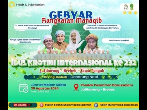 Live Darussalam Bersholawat Bersama Majelis Gandrung Nabi Habib Alwi