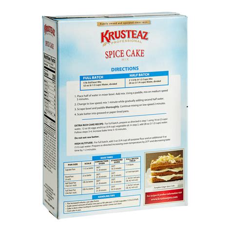 Krusteaz Professional Lb Spice Cake Mix Case