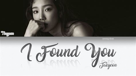 TAEYEON - I Found You Lyrics Chords - Chordify