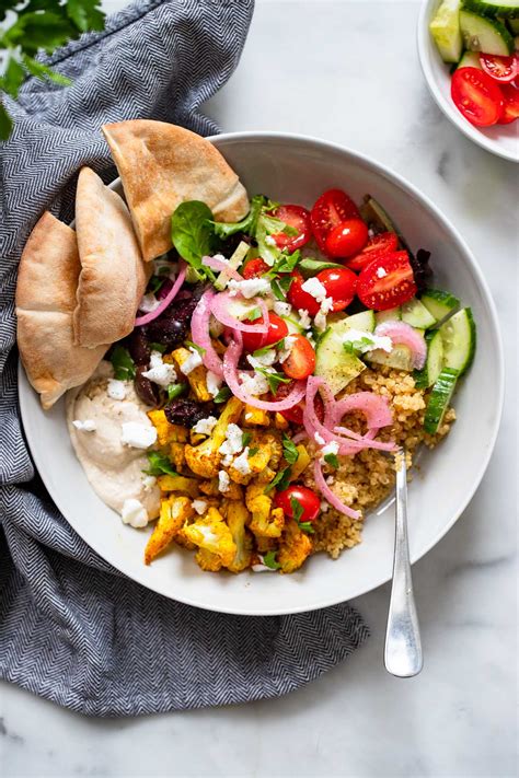 Shawarma Cauliflower Hummus Bowls Dietitian Debbie Dishes