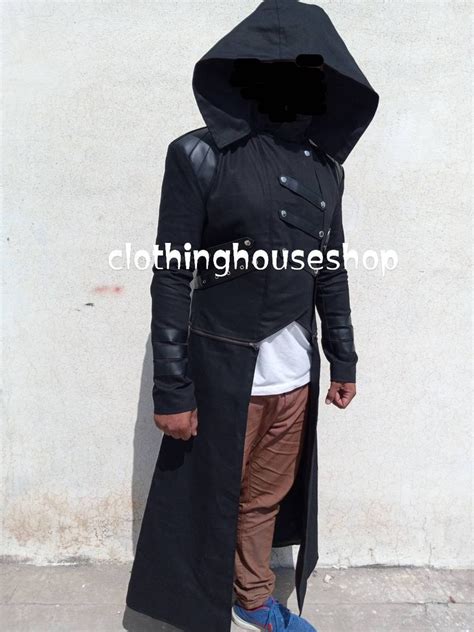 Mens Scorpion Coat Long Coatblack Gothic Steampunk Hooded Etsy