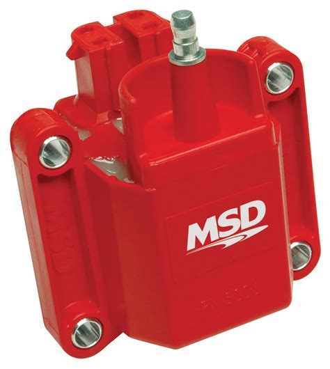 Msd 8226 Msd Ignition Coil Dual Connector Red Gm Dual Connector Coil