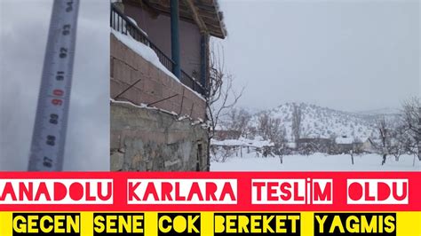 KÖYDE HAYAT VAR GEÇEN SENE ÇOK BEREKETLİ KAR VARDI YouTube