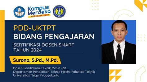 PDD UKTPT Bidang Pengajaran SERDOS SMART 2024 Surono Universitas