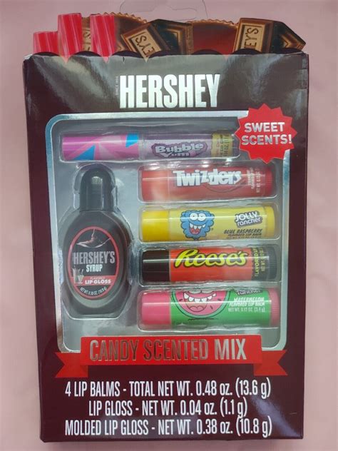 Hershey Scented Lip Gloss Balm Candy Reeses Twizzler Bubble Yum Sealed T Nib Ebay