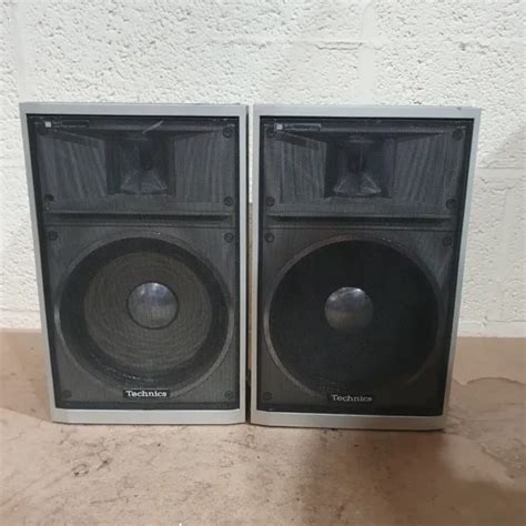 VINTAGE TECHNICS SB F5 Wired 2 Way Linear Phase Bookshelf Speaker Pair