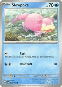 Slowpoke Scarlet Violet Base Set Pokemon Card Prices