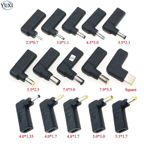 YuXi 15pcs PD Power Adapter Plug Converter USB Type C Female To 5 5 2