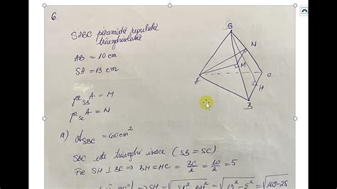 In Figura Alaturata Este Reprezentata Piramida Triunghiulara Regulata