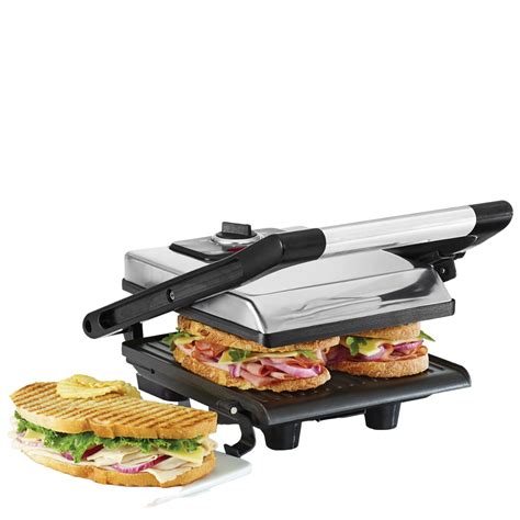 MONXOOK Panini Press Grill 3 In 1 Sandwich Maker Electric Grill Non