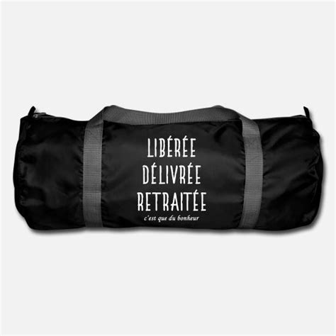 Lib R E D Livr E Retrait E Humour Retraite Sac De Sport Spreadshirt