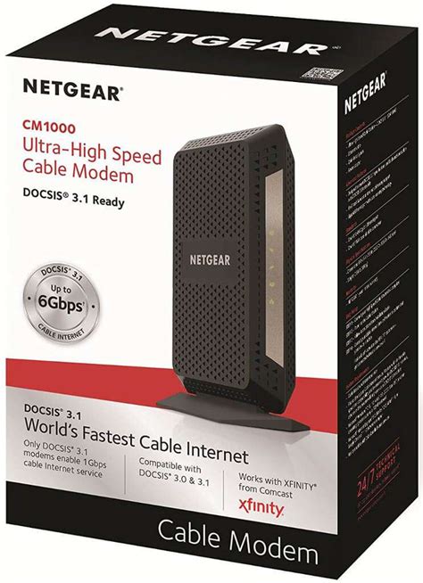 NETGEAR CM1000 Cable Modem – ApprovedModemList.com