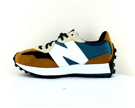 New Balance 327 Camel Noir Bleu