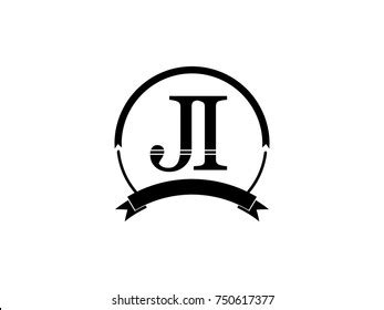 Initial Letter Ji Logo Monogram Retro Stock Vector Royalty Free