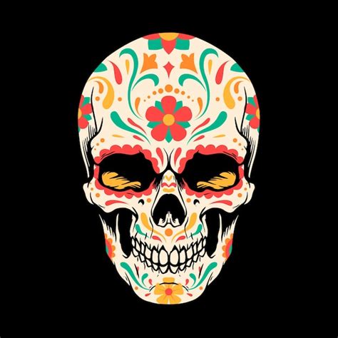 Premium Vector Dia De Los Muertos Sugar Skull