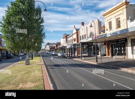 Wagga Wagga Regional City In New South Wales And Its High Street