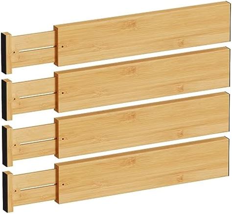 Amazon Bameos Drawer Dividers Bamboo Separators Organization