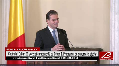 Cabinetul Orban Ii Aceea I Componen Cu Orban I Programul De